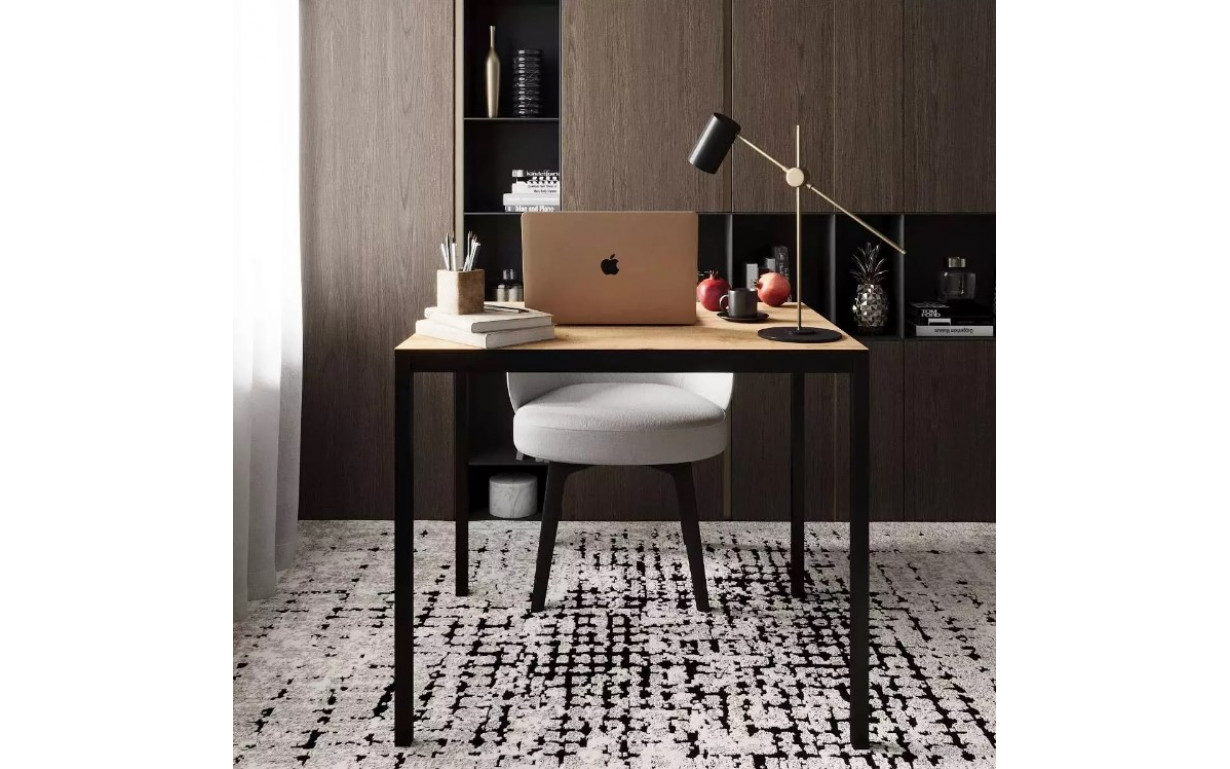 Стіл Brevity Loft Mini Дуб крафт золотий/Чорні ноги - Фото_2