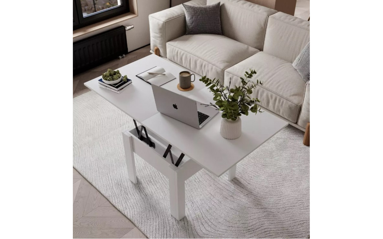 Стіл-трансформер Comfo Білий діамант - Фото