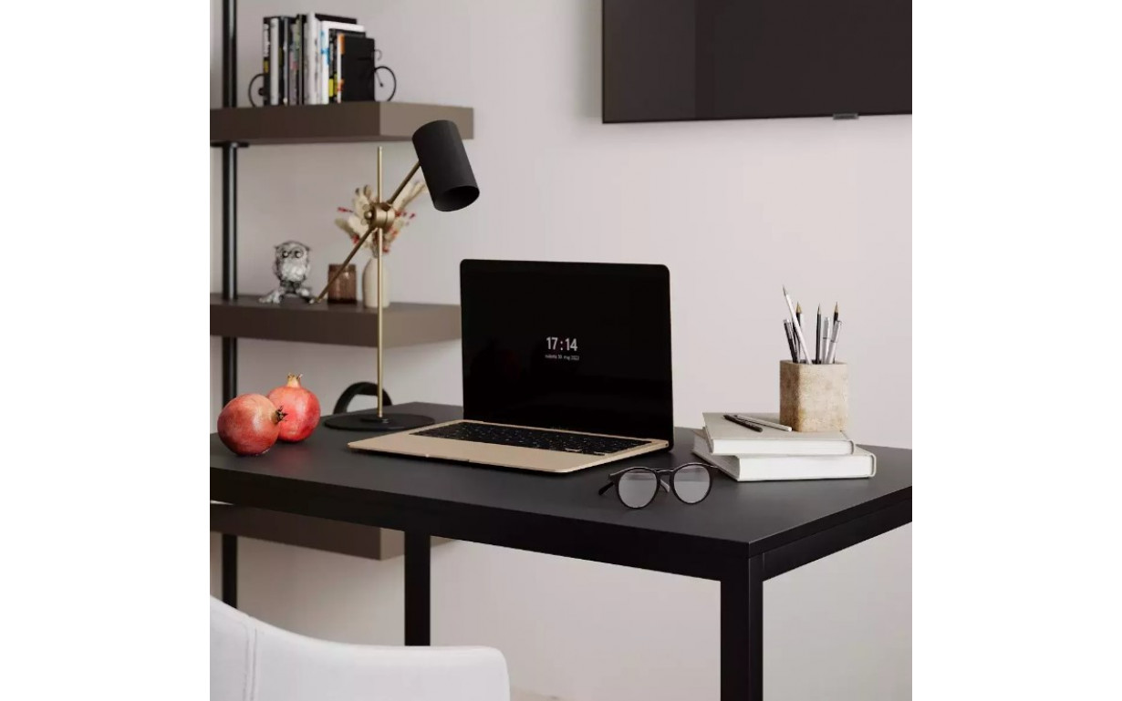 Стіл Brevity Loft Mid Графіт сірий/Чорні ноги - Фото_1