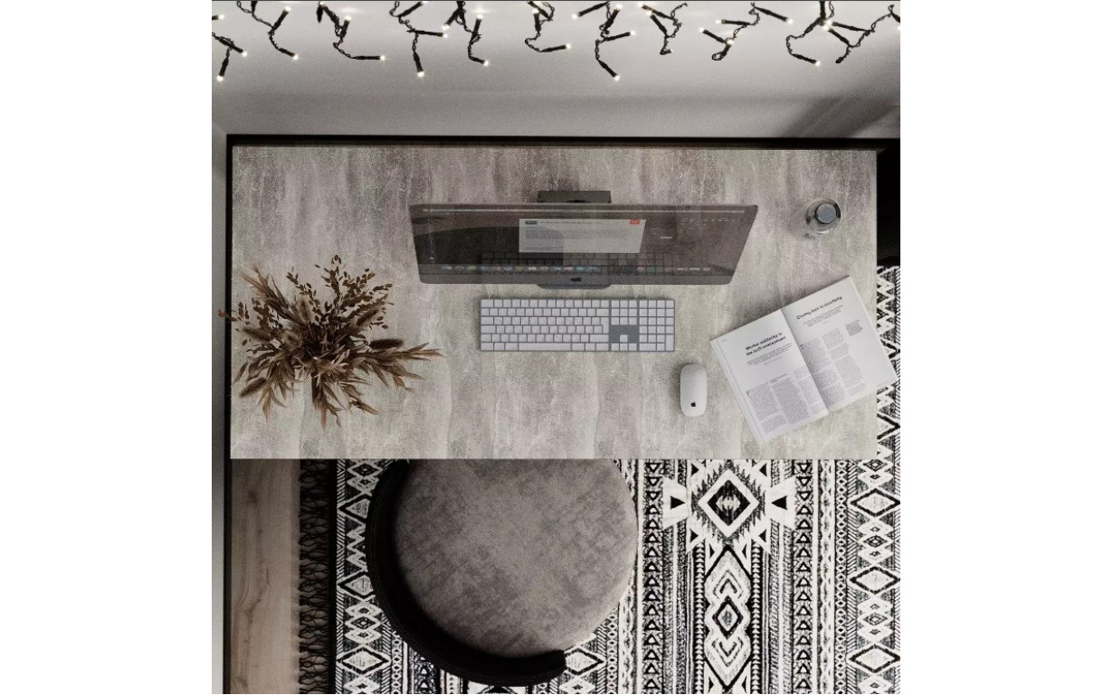 Стол Brevity Loft Standart Ателье светлый/Белые ноги - Фото_1