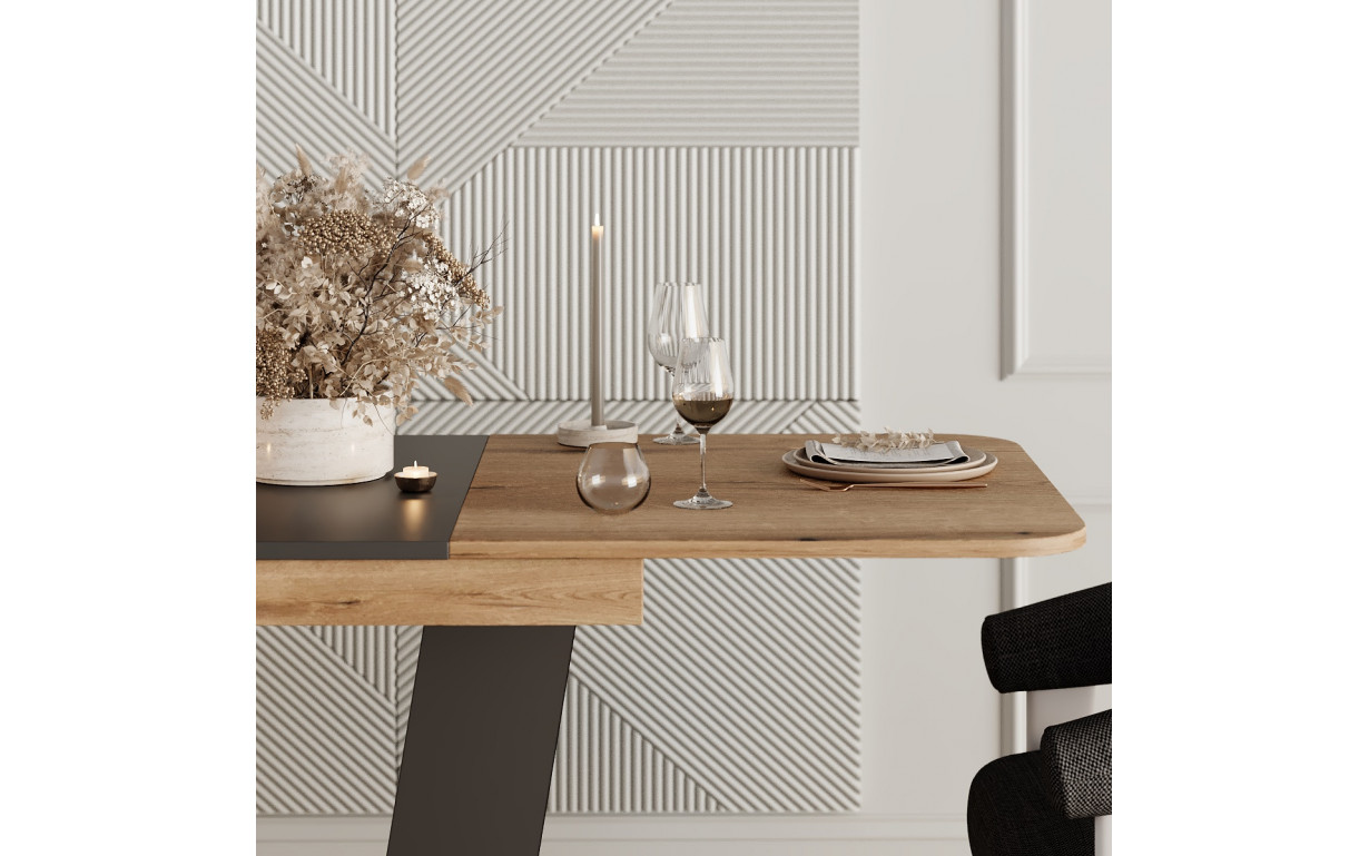 Стол-трансформер Vendi Дуб Эвок/ Графит серый - Фото_2