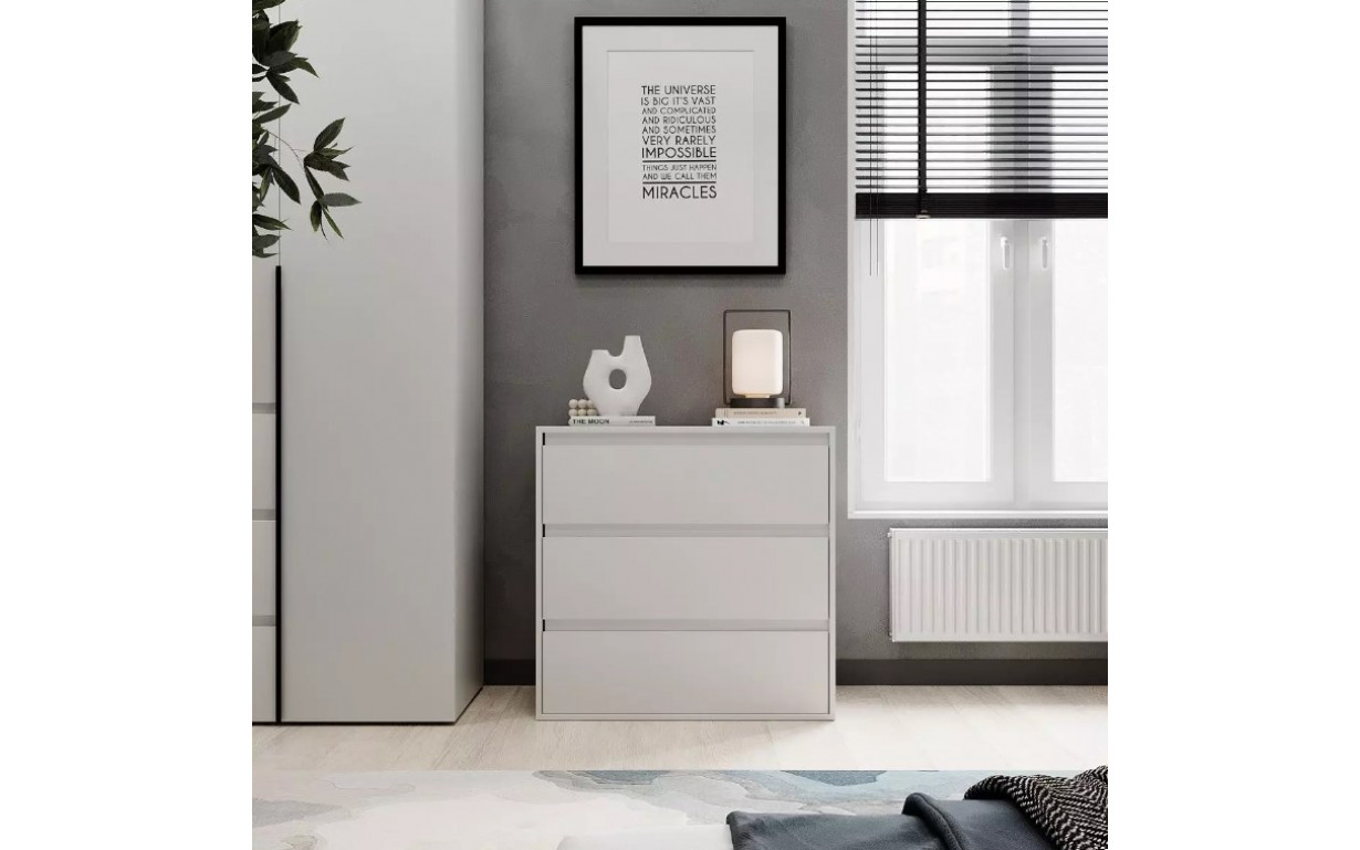 Комод 3 Light Белый бриллиант - Фото