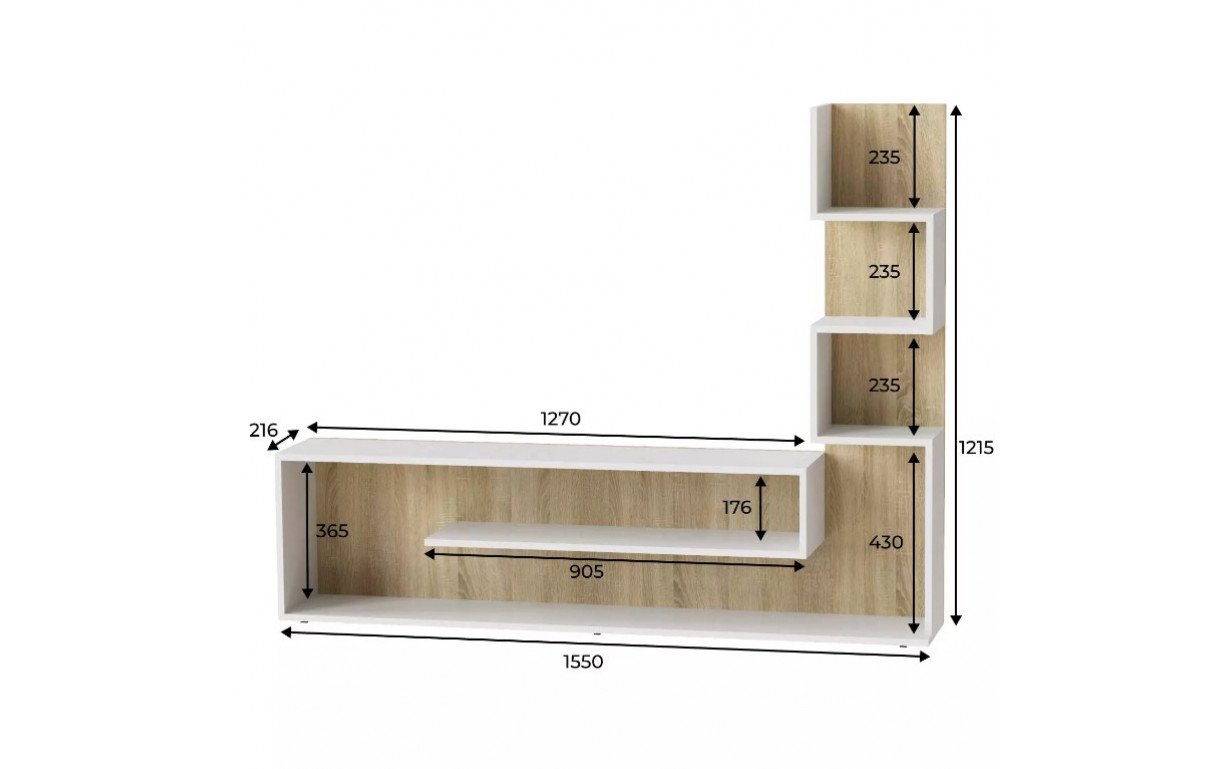 Стінка Light Білий діамант - Фото_1