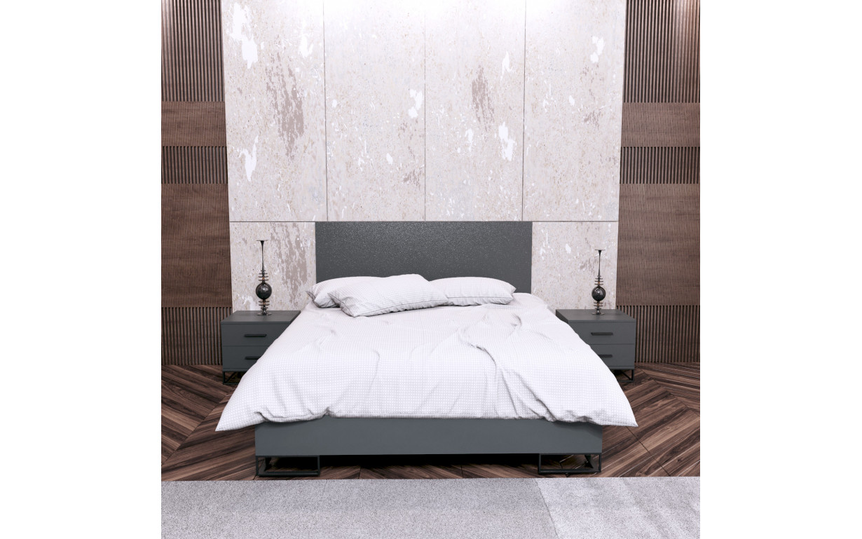 Ліжко Ascet Графіт сірий 120*200 - Фото_2