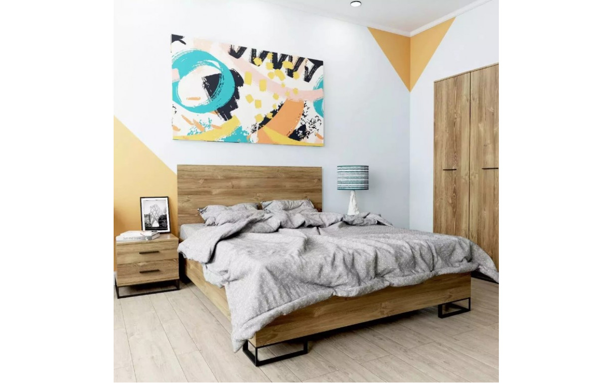 Кровать Ascet Дуб Бароко 120*200 - Фото