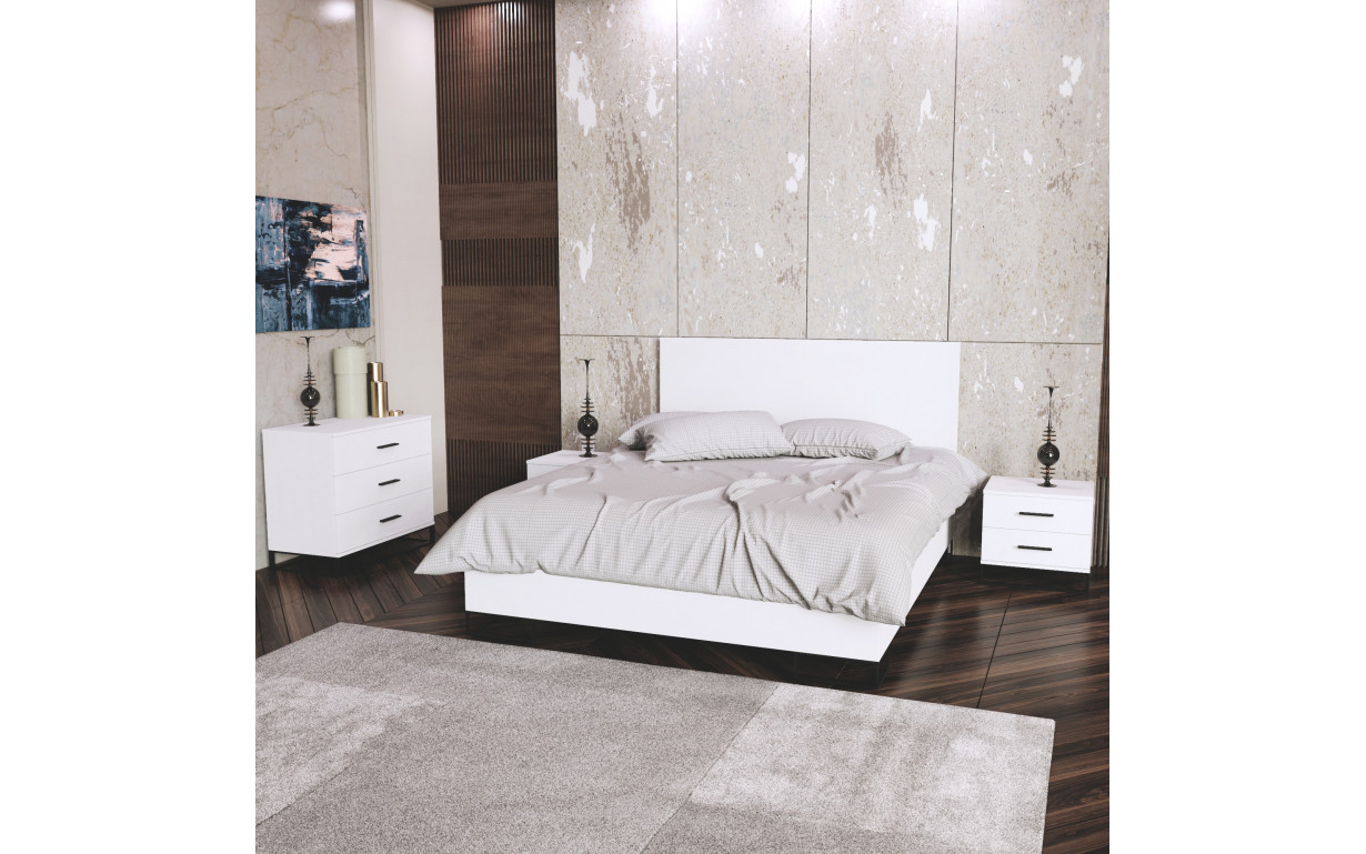 Кровать Ascet Белый бриллиант 140*200 - Фото
