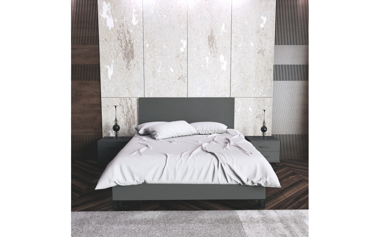 Ліжко Ascet Графіт сірий 140*200 - Фото_2