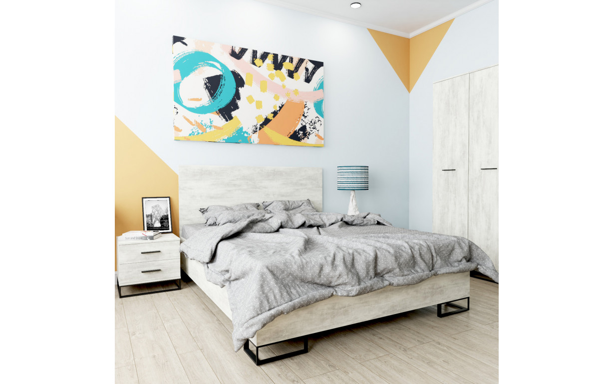 Кровать Ascet Ателье светлый 140*200 - Фото