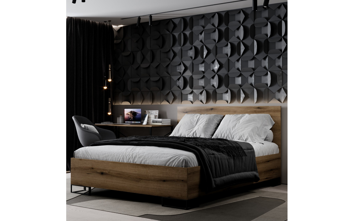 Кровать Ascet Дуб Эвок 160*200 - Фото_3