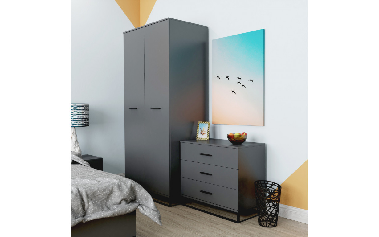 Шафа Ascet Графіт сірий  - Фото_1