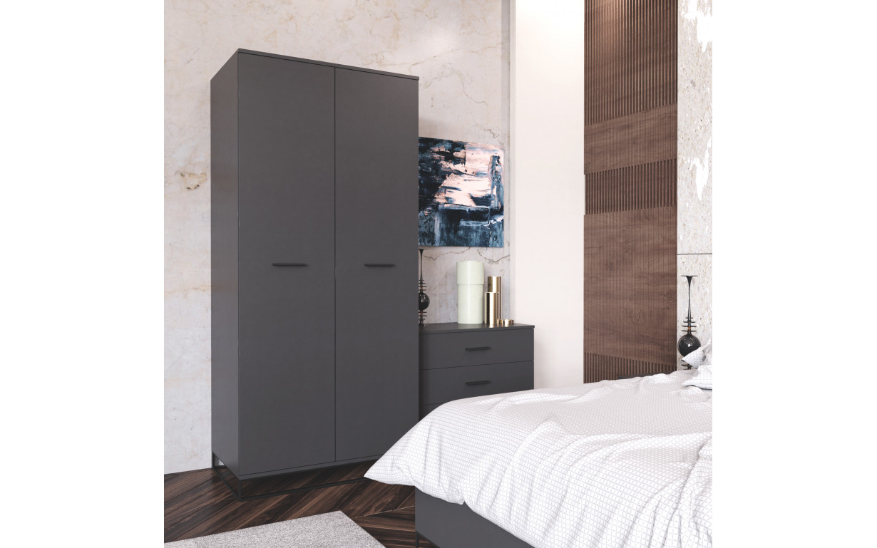 Шафа Ascet Графіт сірий  - Фото_2