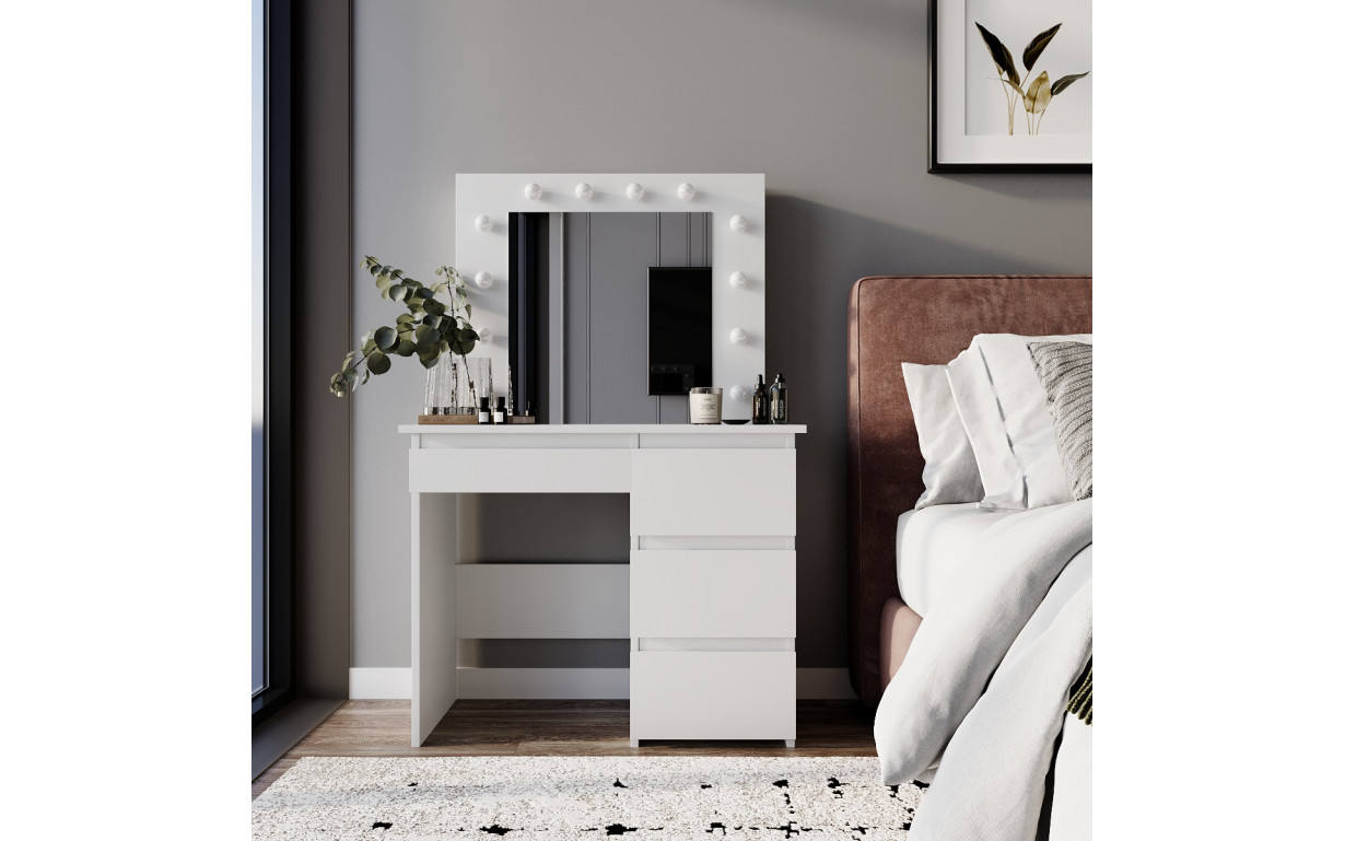 Стол туалетный Beauty Белый бриллиант - Фото