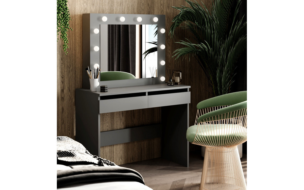 Стол туалетный Malta Графит серый - Фото