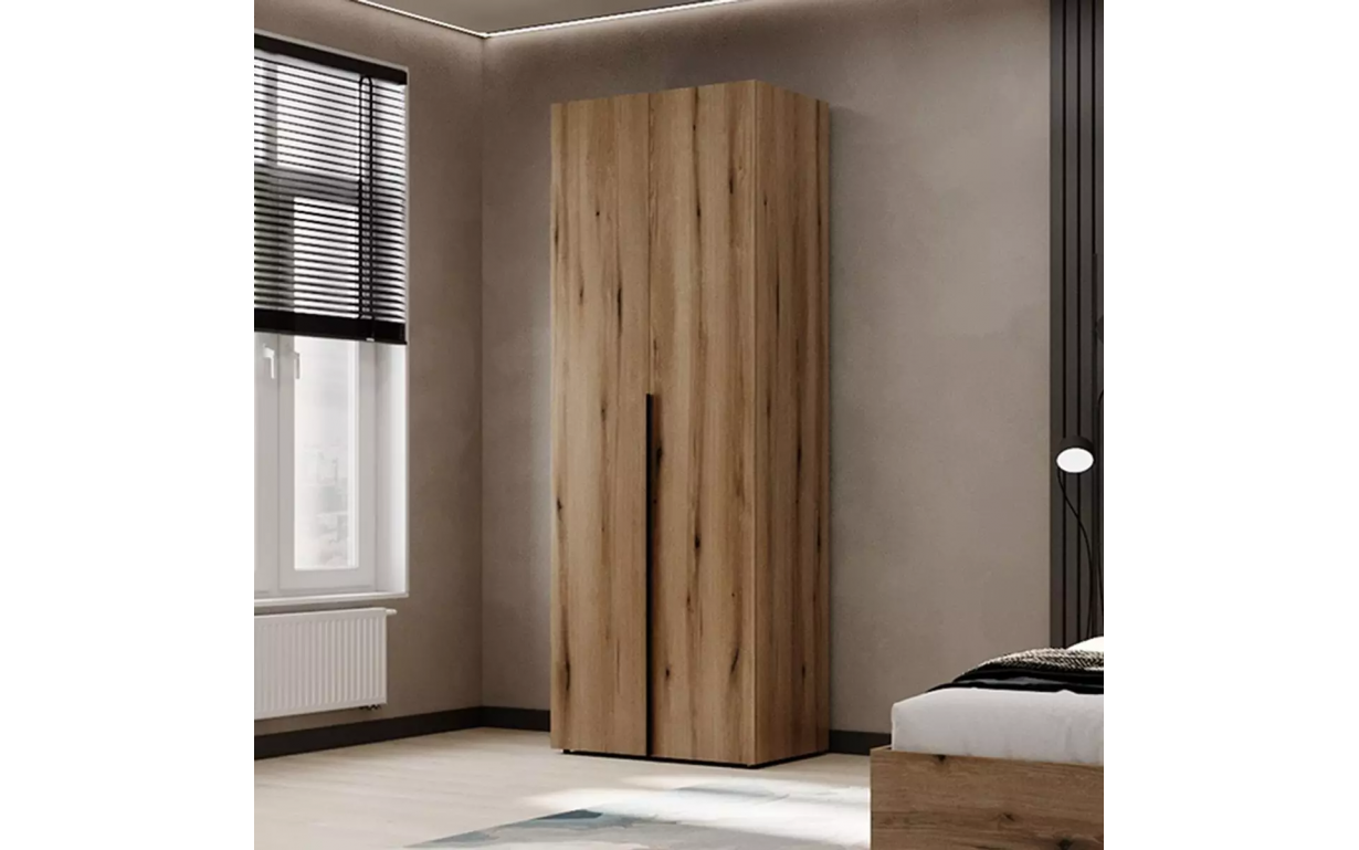 Шкаф распашной №1 Light Дуб Эвок - Фото