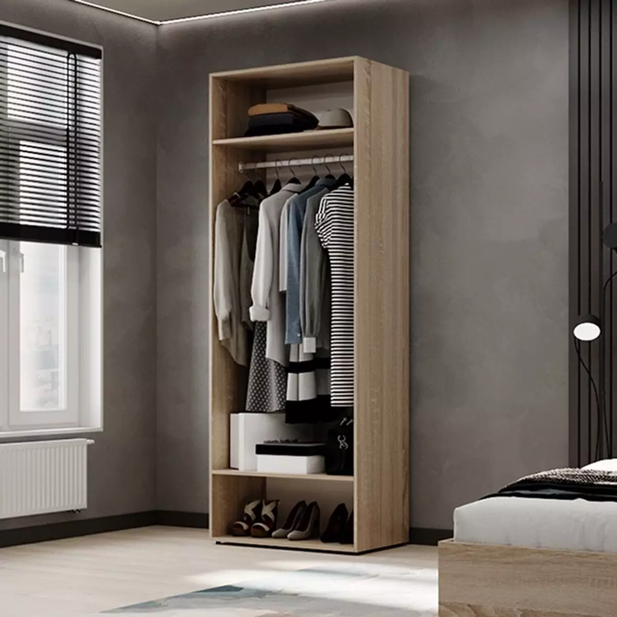 Шкаф распашной №1 Light Дуб сонома - Фото_1