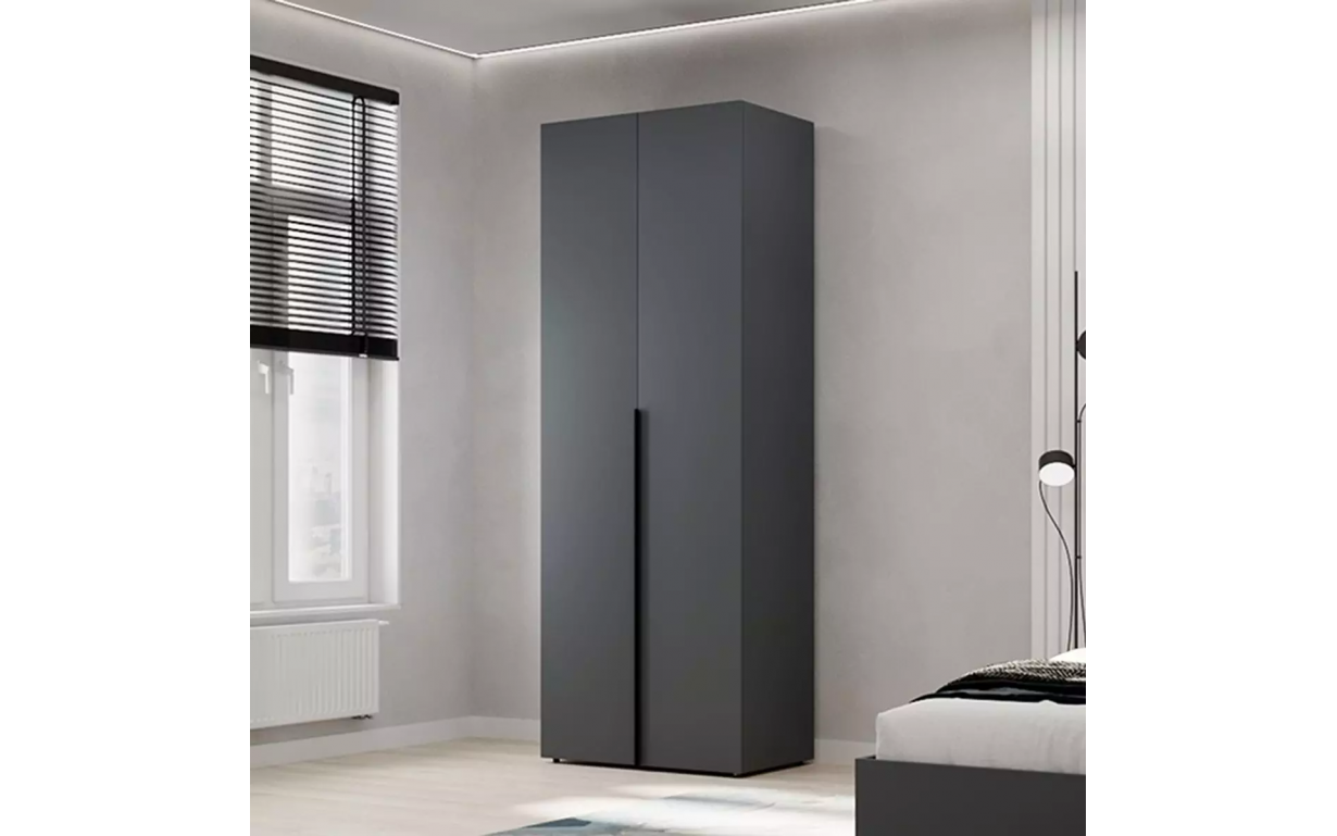 Шафа розпашна №1 Light Графіт - Фото