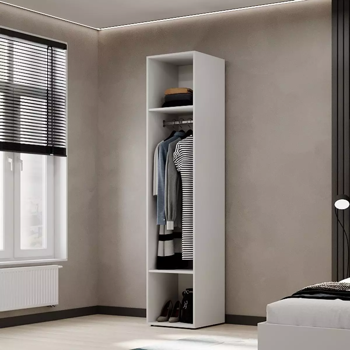 Пенал закрытый №2 Light Белый бриллиант - Фото_1