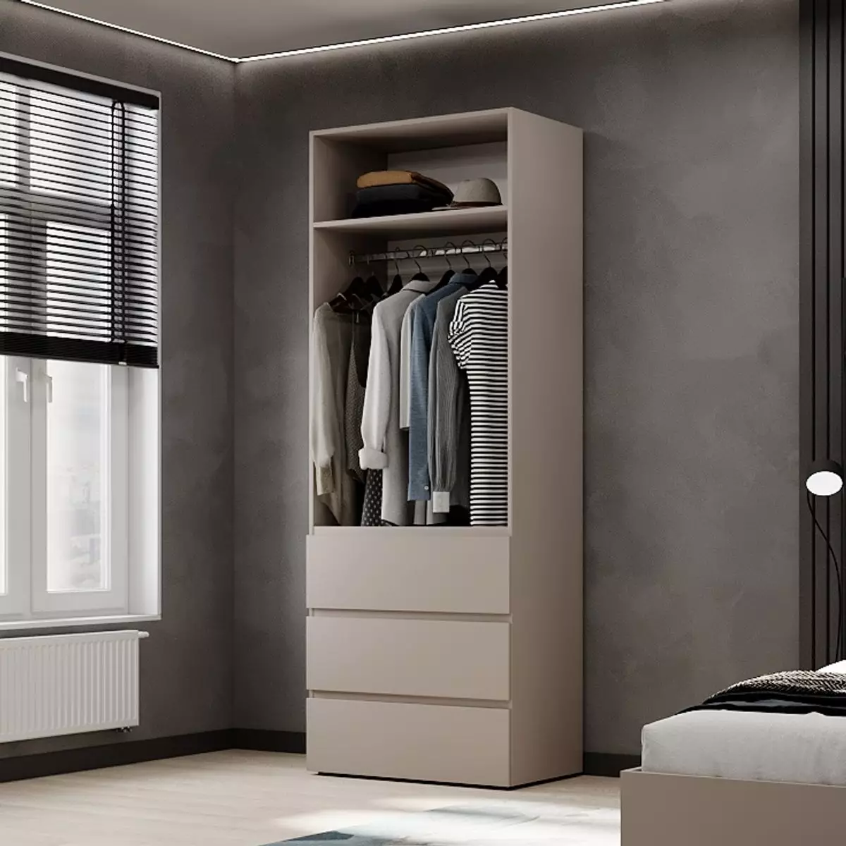 Шкаф распашной №2 Light Кашемир - Фото_1