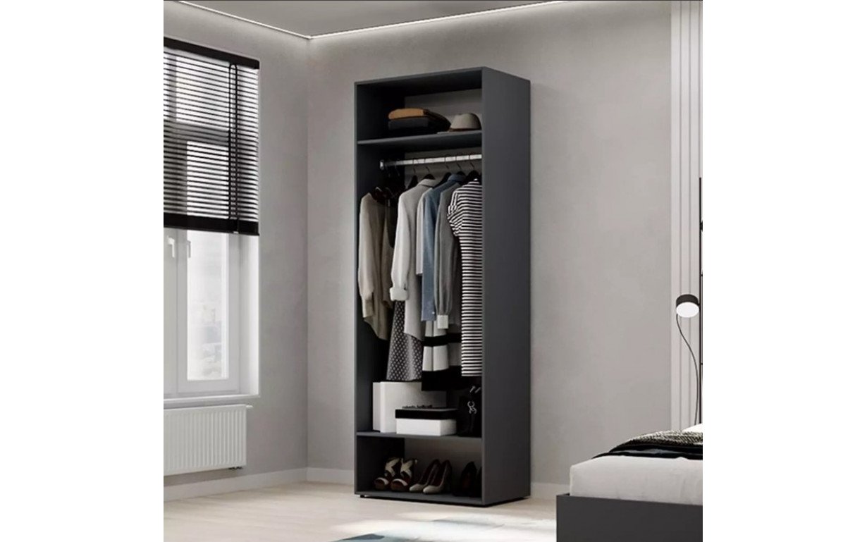 Шафа розпашна №1 Light Графіт - Фото_1