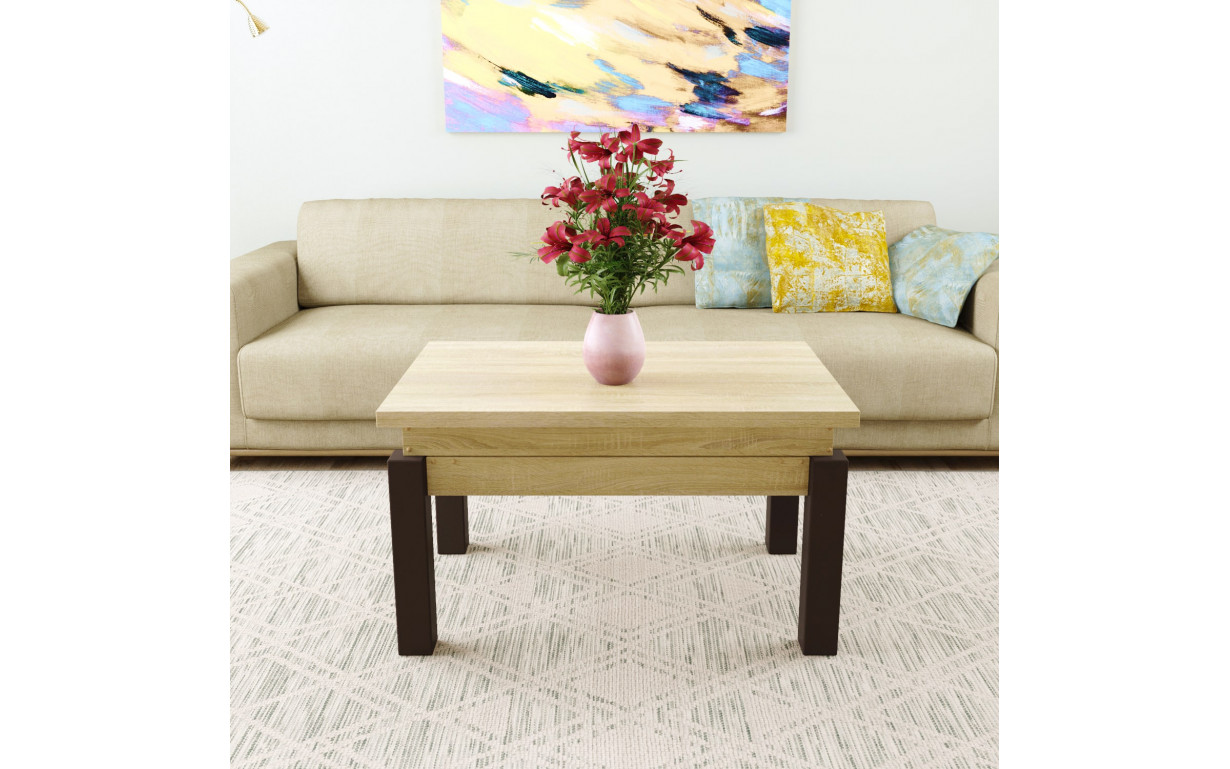 Стіл-трансформер B-Fly Дуб сонома/Венге ноги - Фото_1