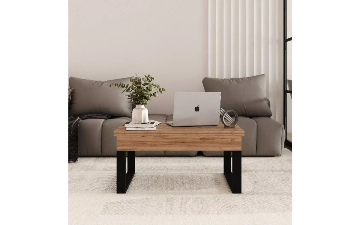 Стол-трансформер S-Fly Дуб крафт золотой/Черный - Фото_1