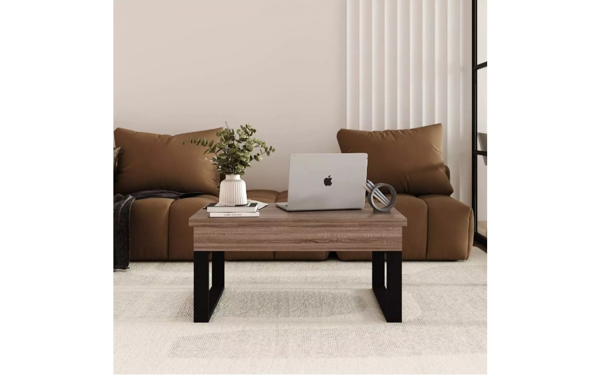 Стол-трансформер S-Fly Дуб винтаж оксид/Черный - Фото_1