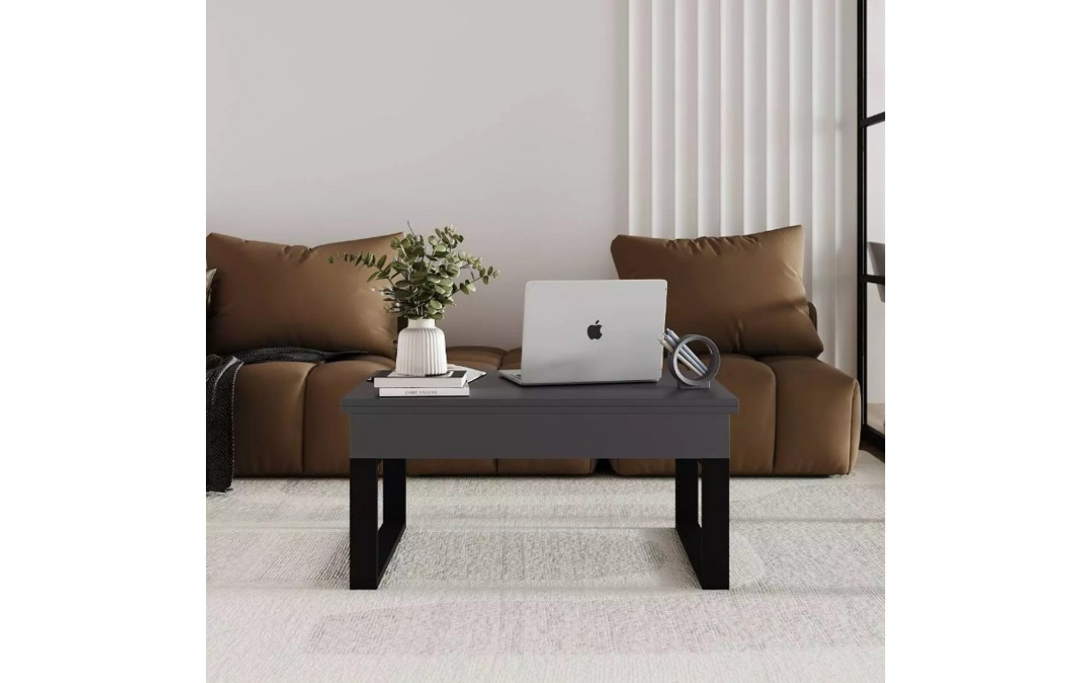 Стол-трансформер S-Fly Графит серый/Черный - Фото_1