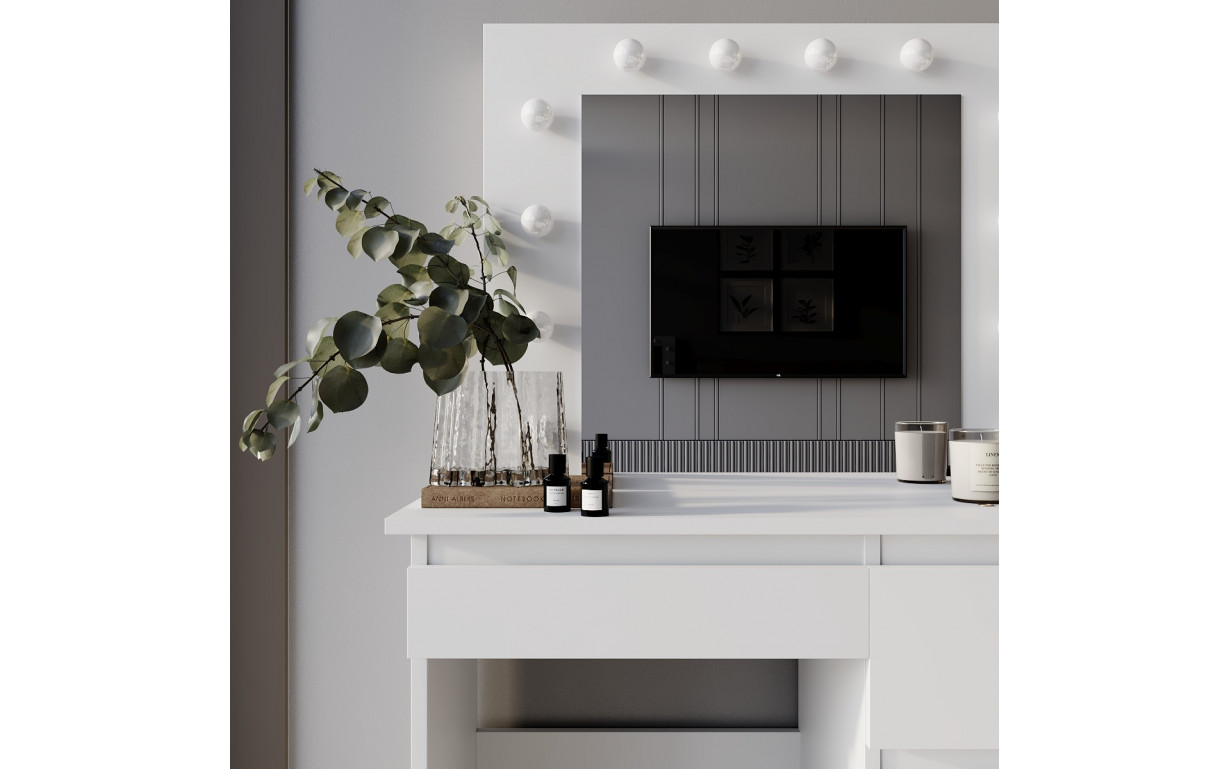 Стіл туалетний Beauty Білий діамант - Фото_2