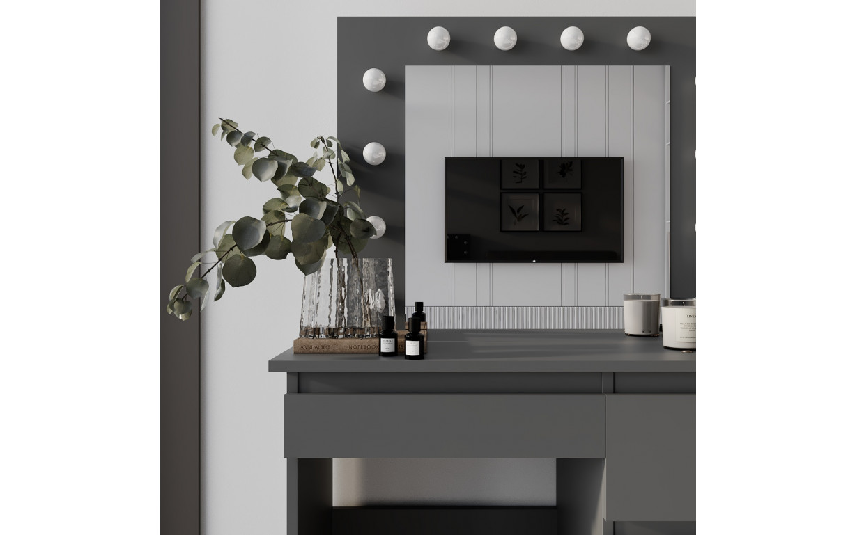  Стіл туалетний Beauty Графіт сірий - Фото_1