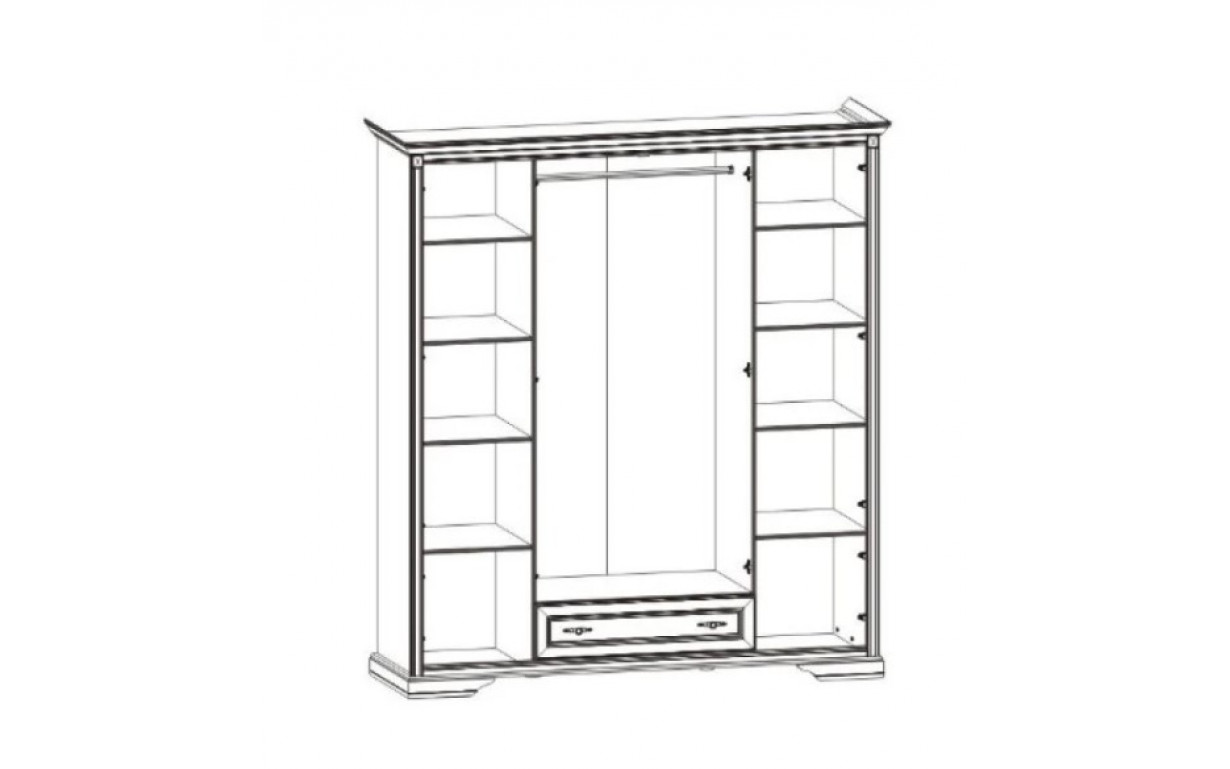 Шкаф Клео 4d/1s - Фото_1