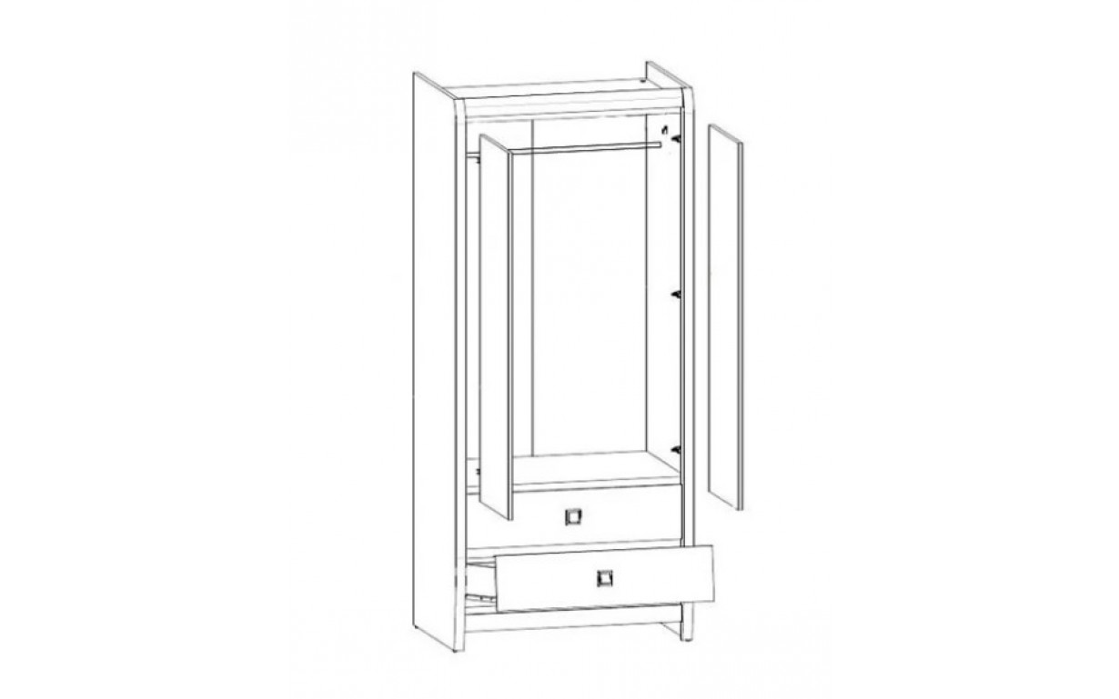 Шкаф Коен SZF2D2S - Фото_1