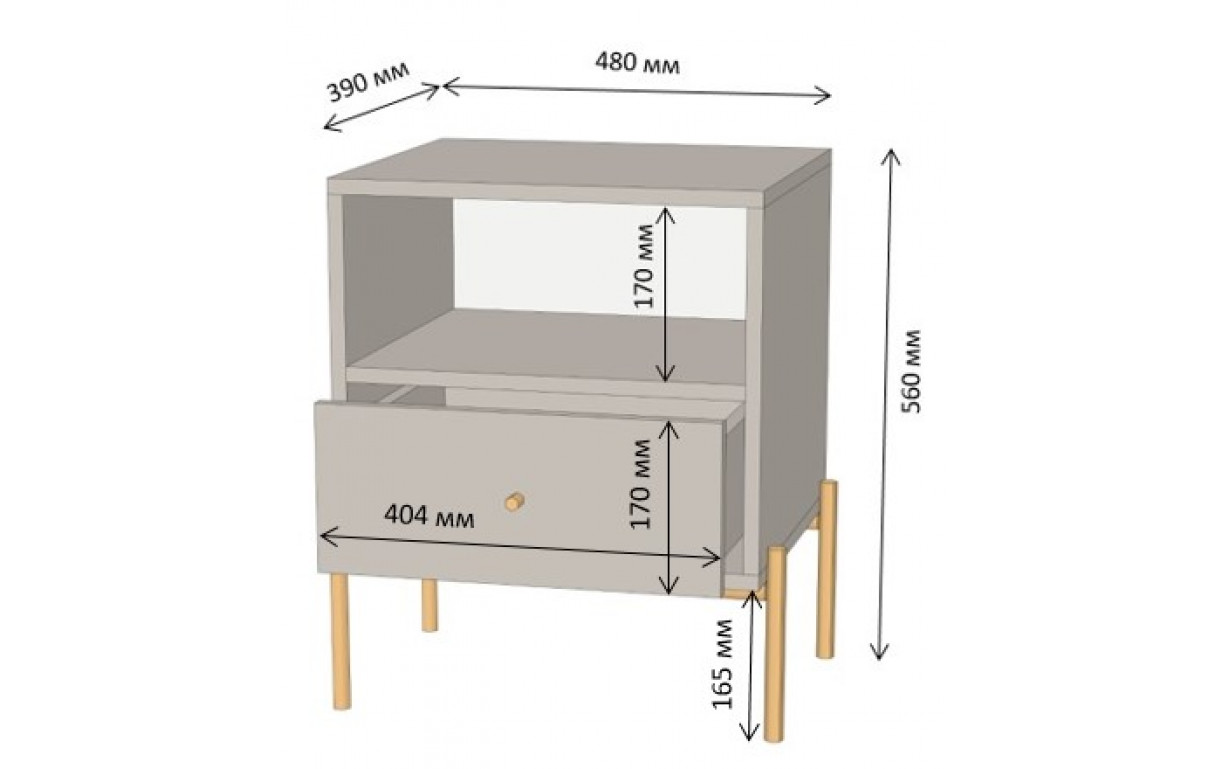 Тумба приліжкова Санта - Фото_1