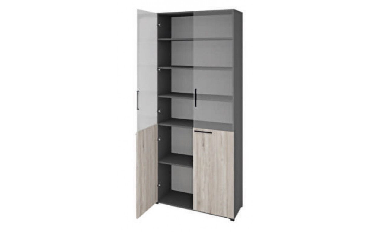 Шкаф со стеклом Деловой - Фото