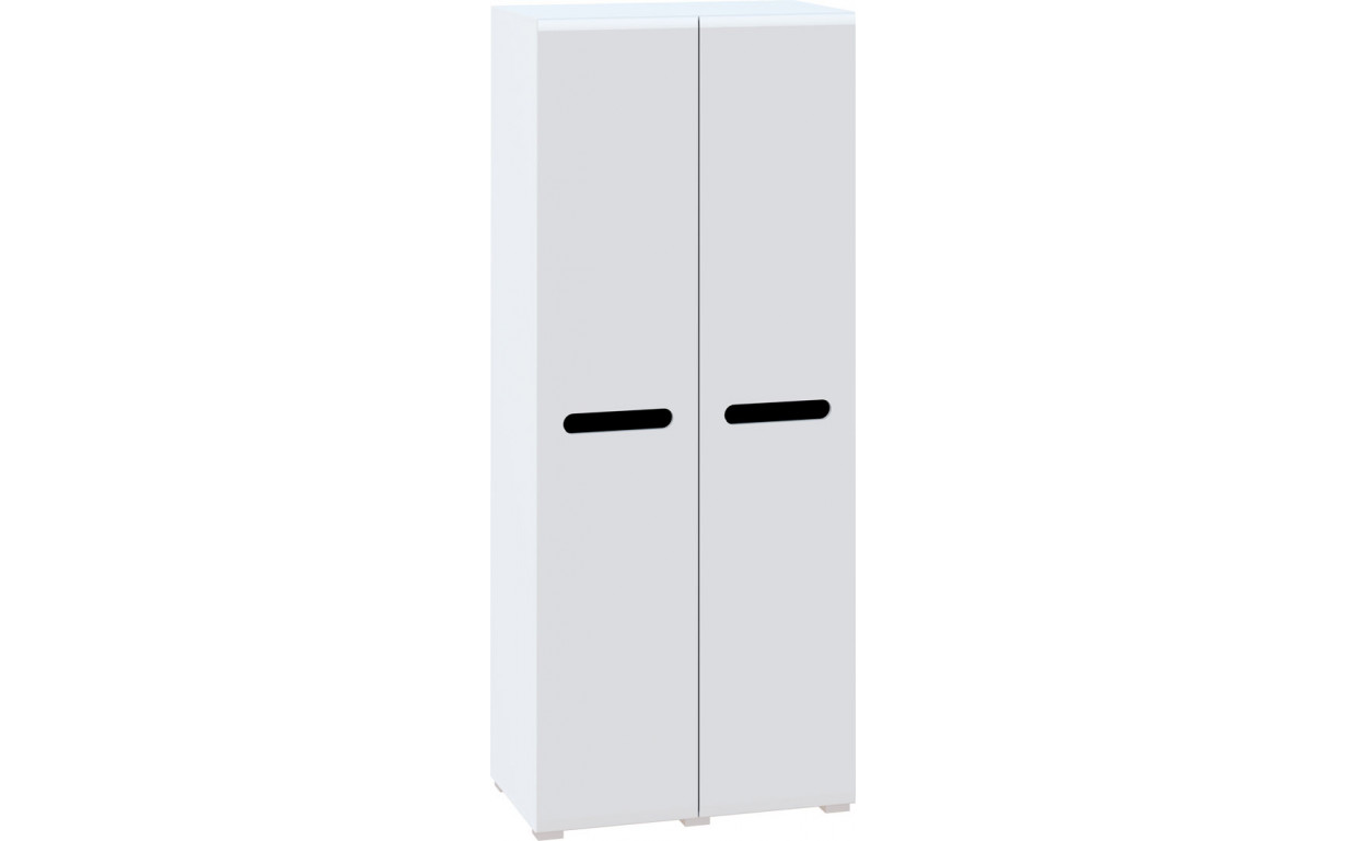 Шафа 2Д (900) Б'янко Білий/Чорний - Фото