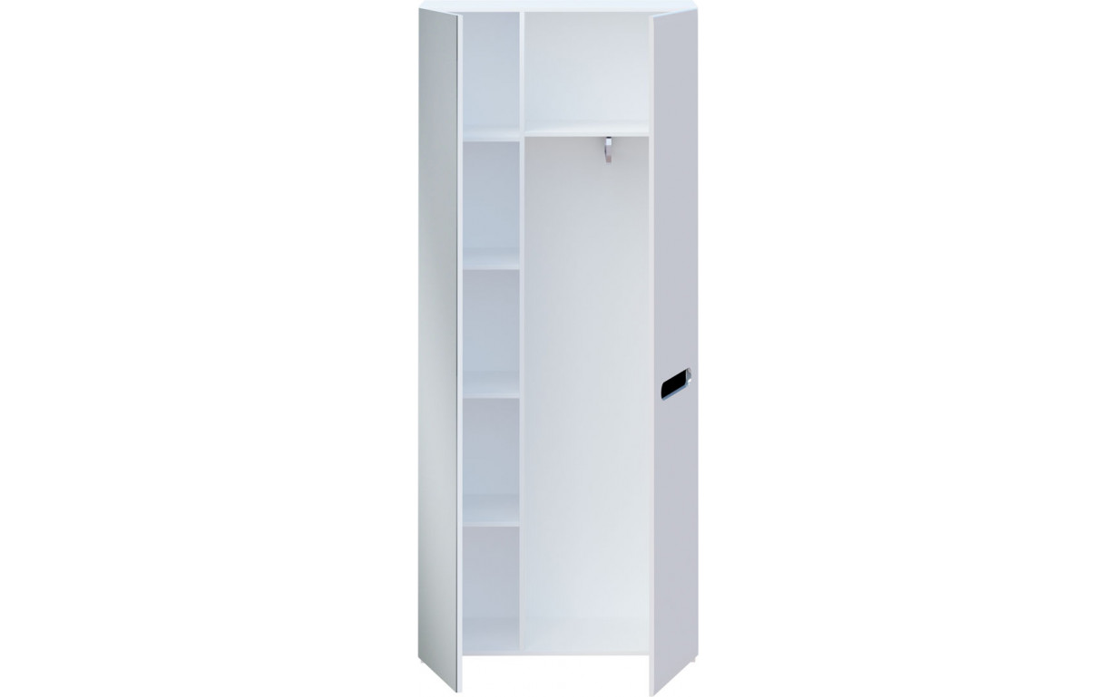 Шкаф Бьянко 2ДЗ Белый/Черный - Фото_1