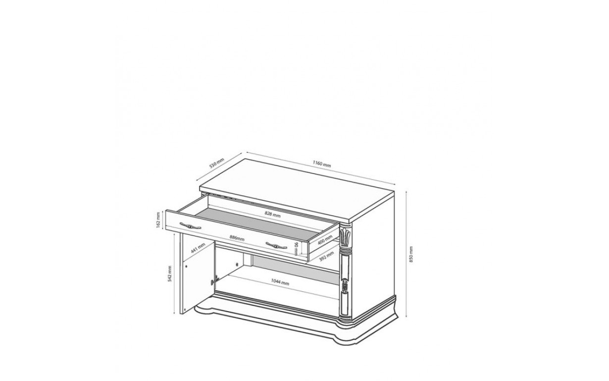 Комод Чікаго 2 дв. - Фото_1