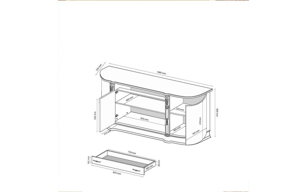 Комод Чікаго 4 дв. - Фото_2