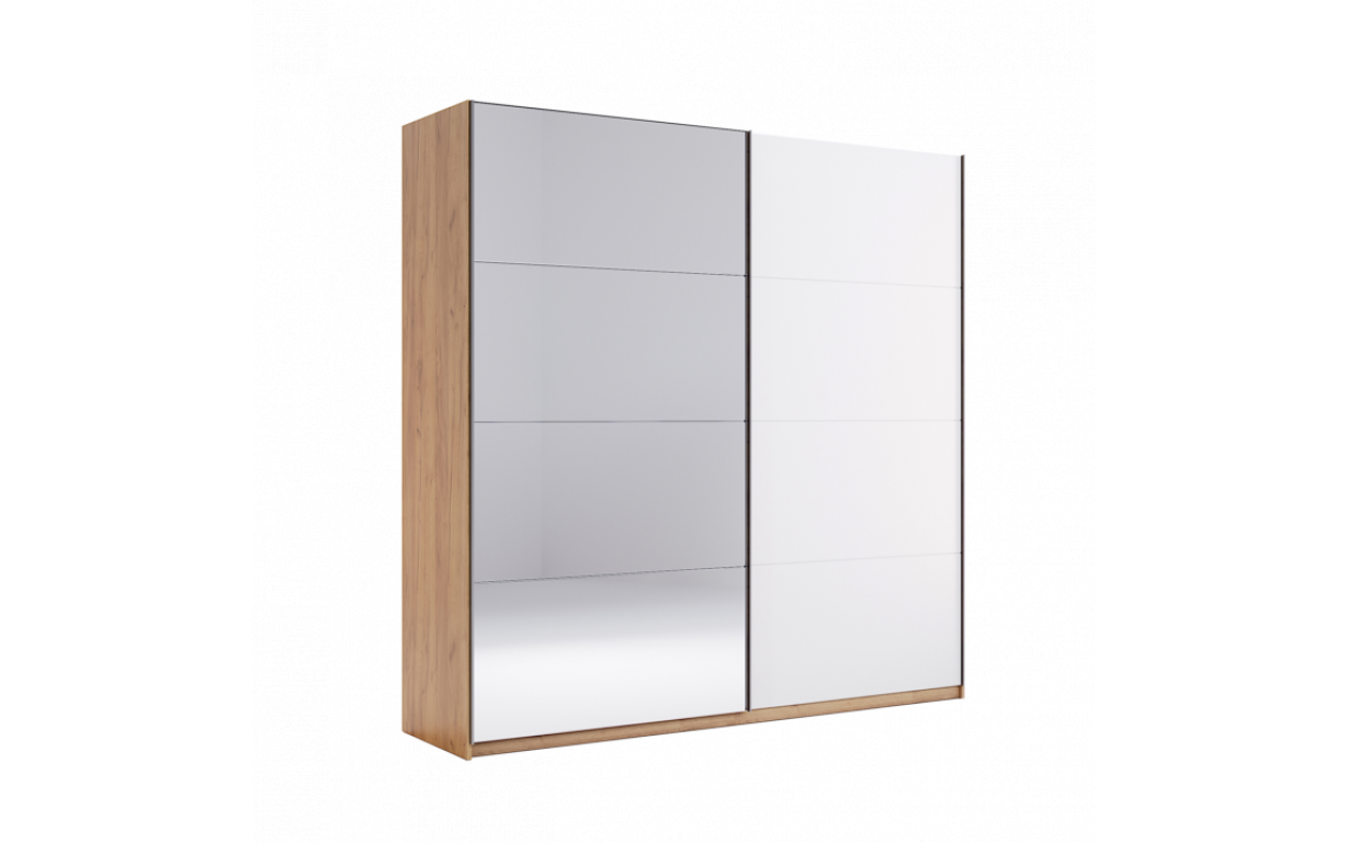 Шафа-купе Асті (глянець білий/дзеркало) - Фото