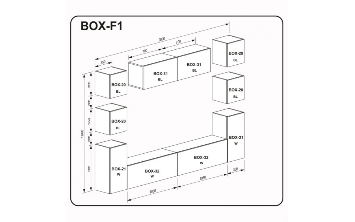 Гостиная BOX F1 - Фото_1