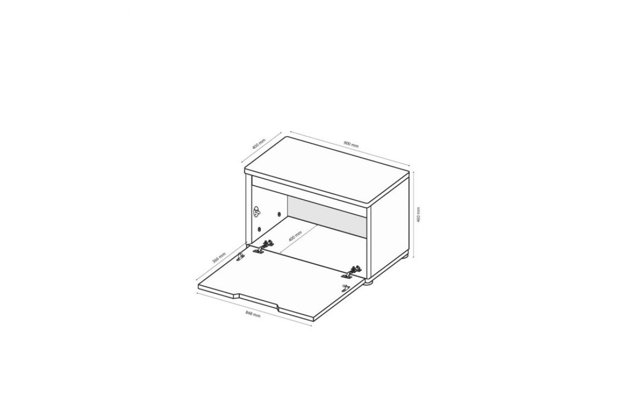 Тумба для обуви с мягким сидением Стелла  - Фото_1