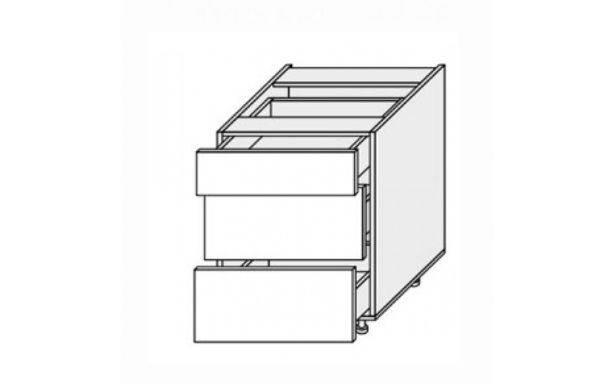 Кухонная секция Лео нижняя 80Н3ШХ/820 Телескоп - Фото