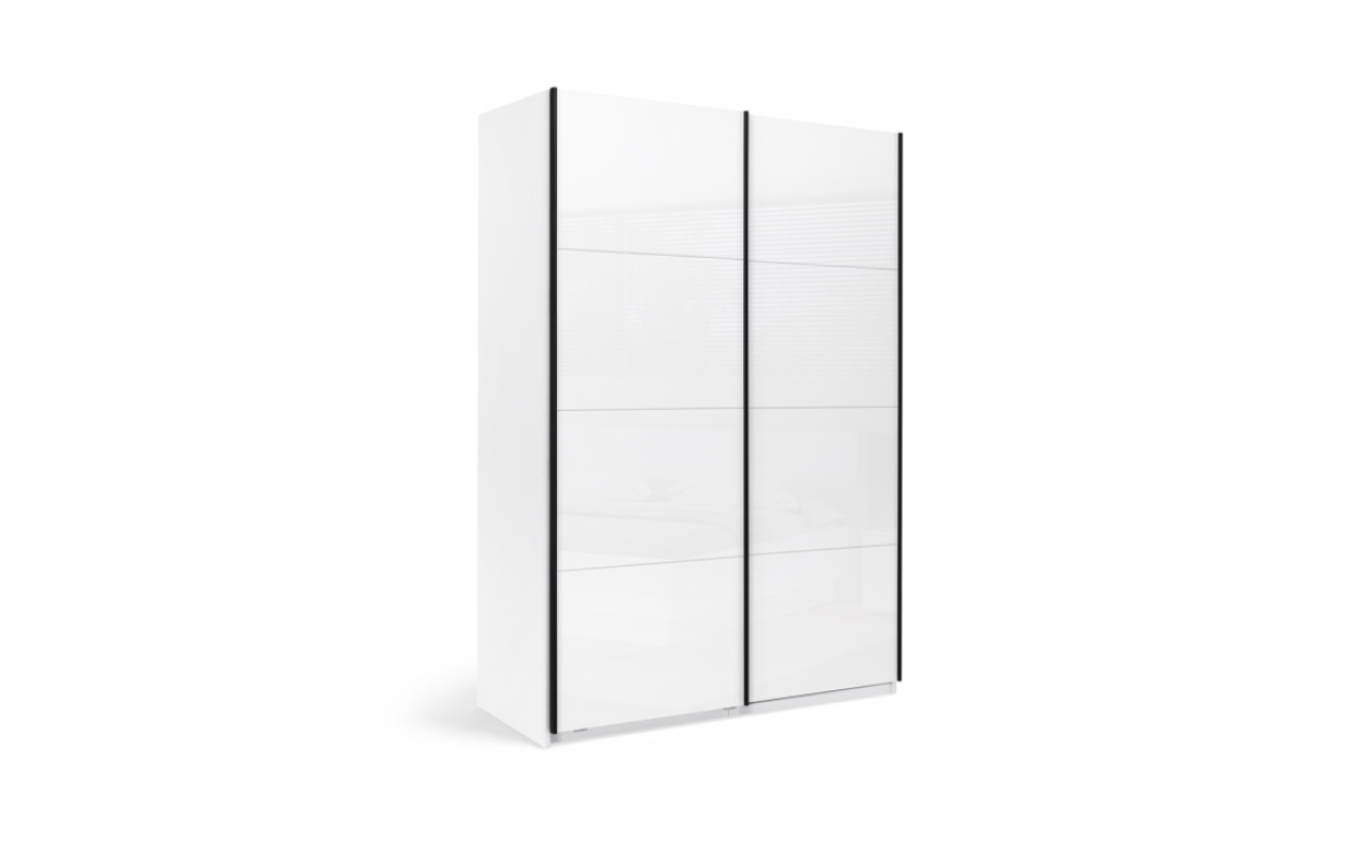 Шафа-купе Міла 1,5х2,1 м (Двері Глянець Білий) - Фото