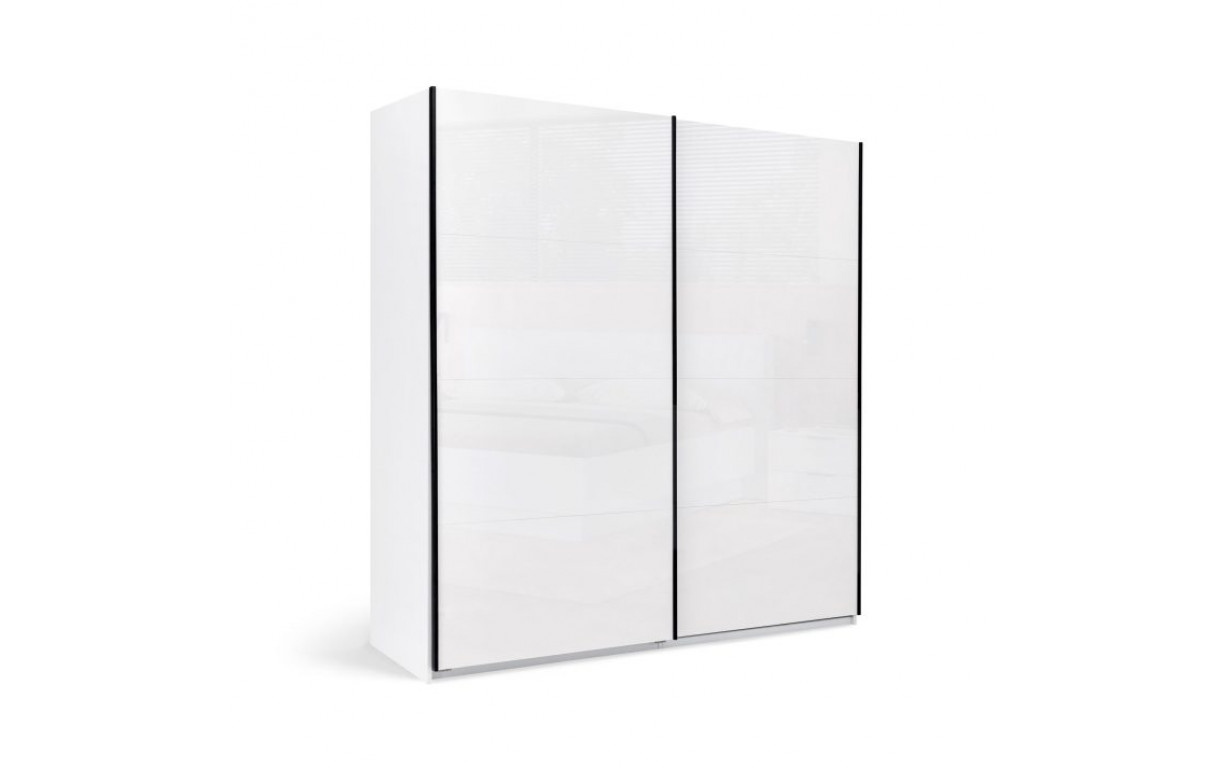 Шафа-купе Міла 2,0х2,1 м (Двері Глянець Білий) - Фото