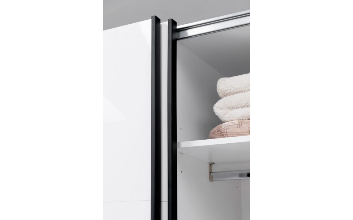 Шкаф-купе Мила 2,0х2,1 м (Двери Глянцевые Белые/Зеркало) - Фото_4