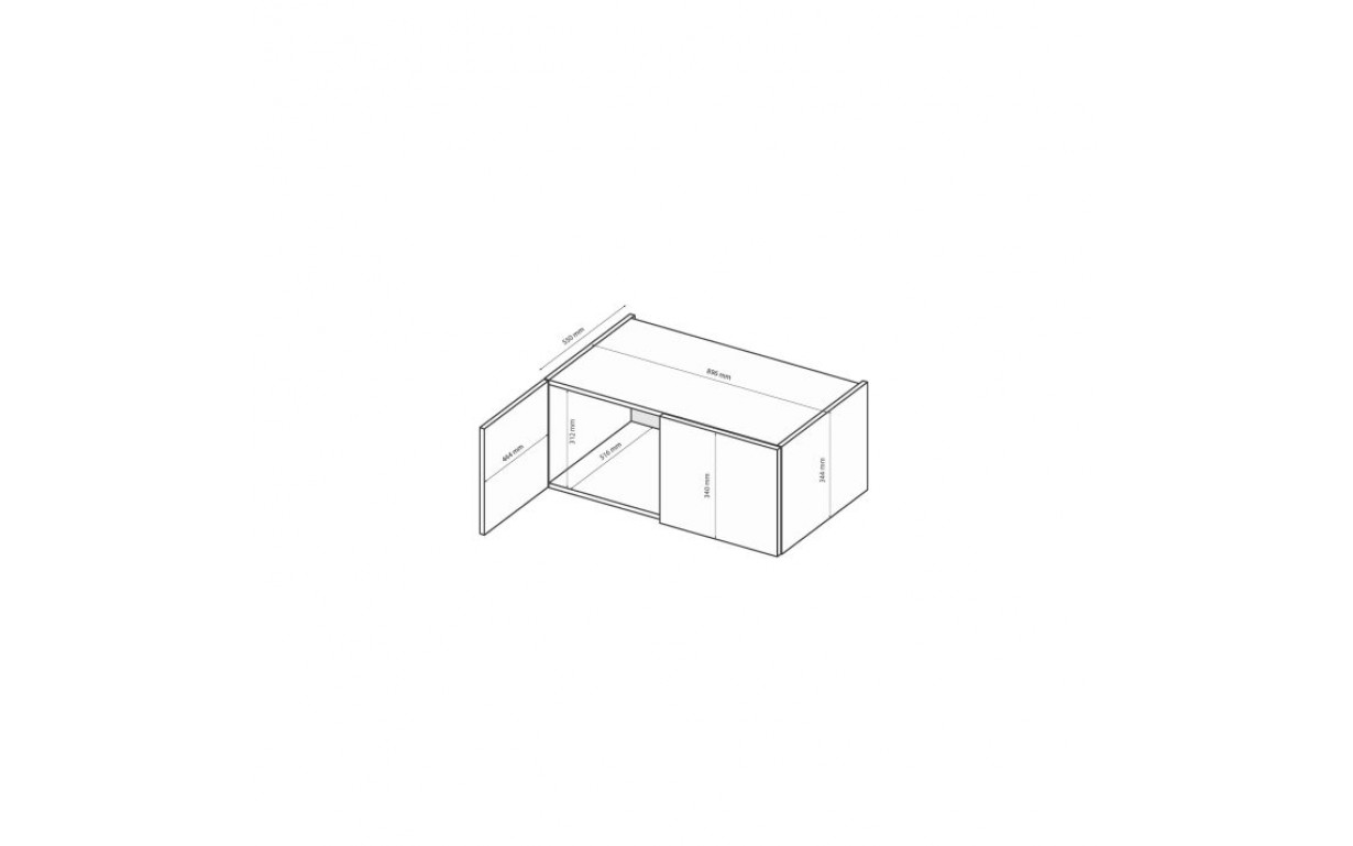 Антресоль Тео 2 дв. - Фото_2