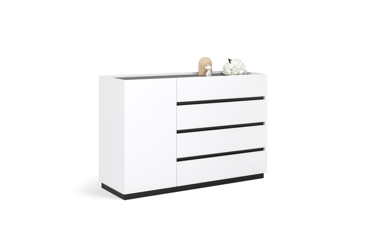 Комод Дуо 1 дв. 4 ящ. - Фото
