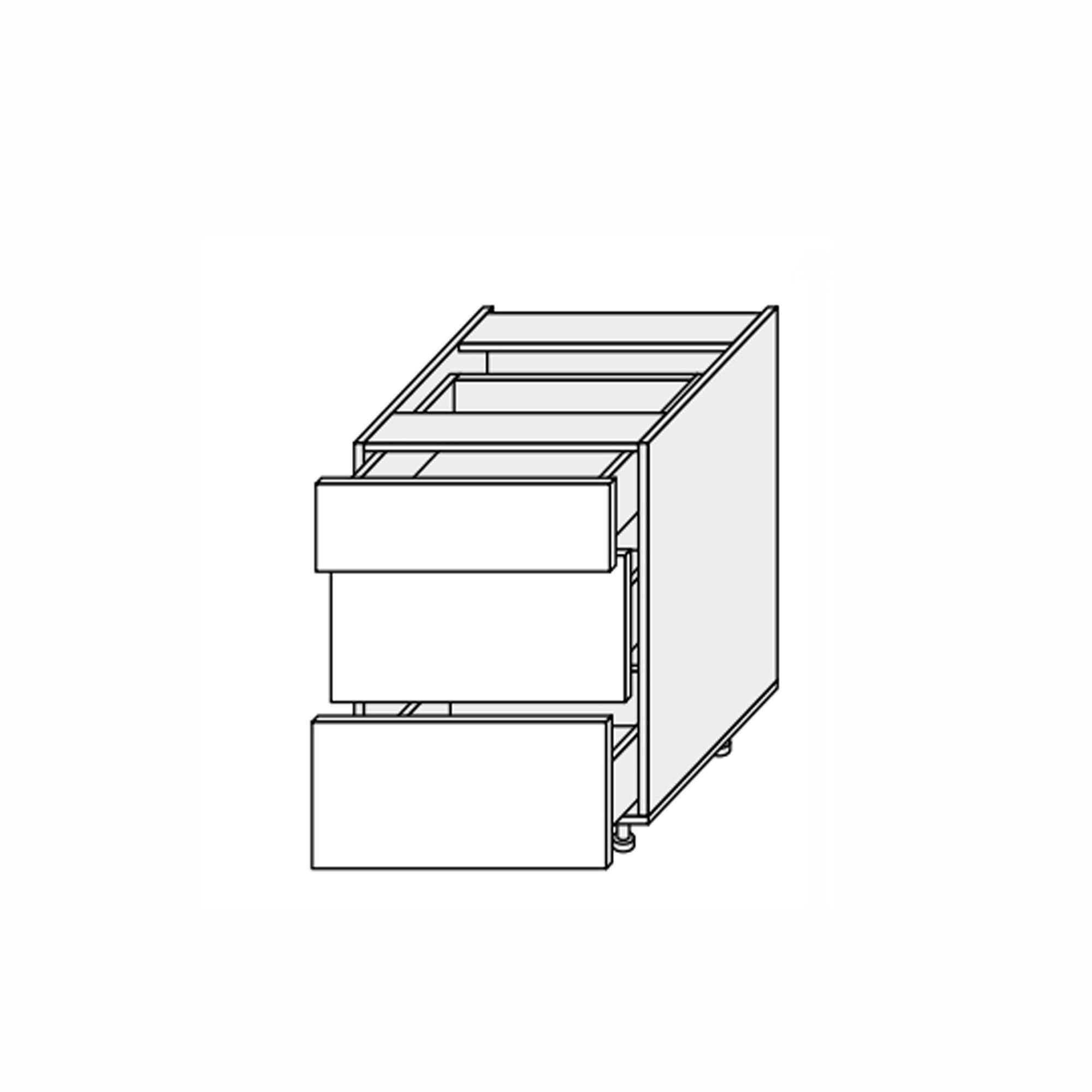 Кухонная секция Мэри нижняя 40Н3ШХ/820 Телескоп - Фото