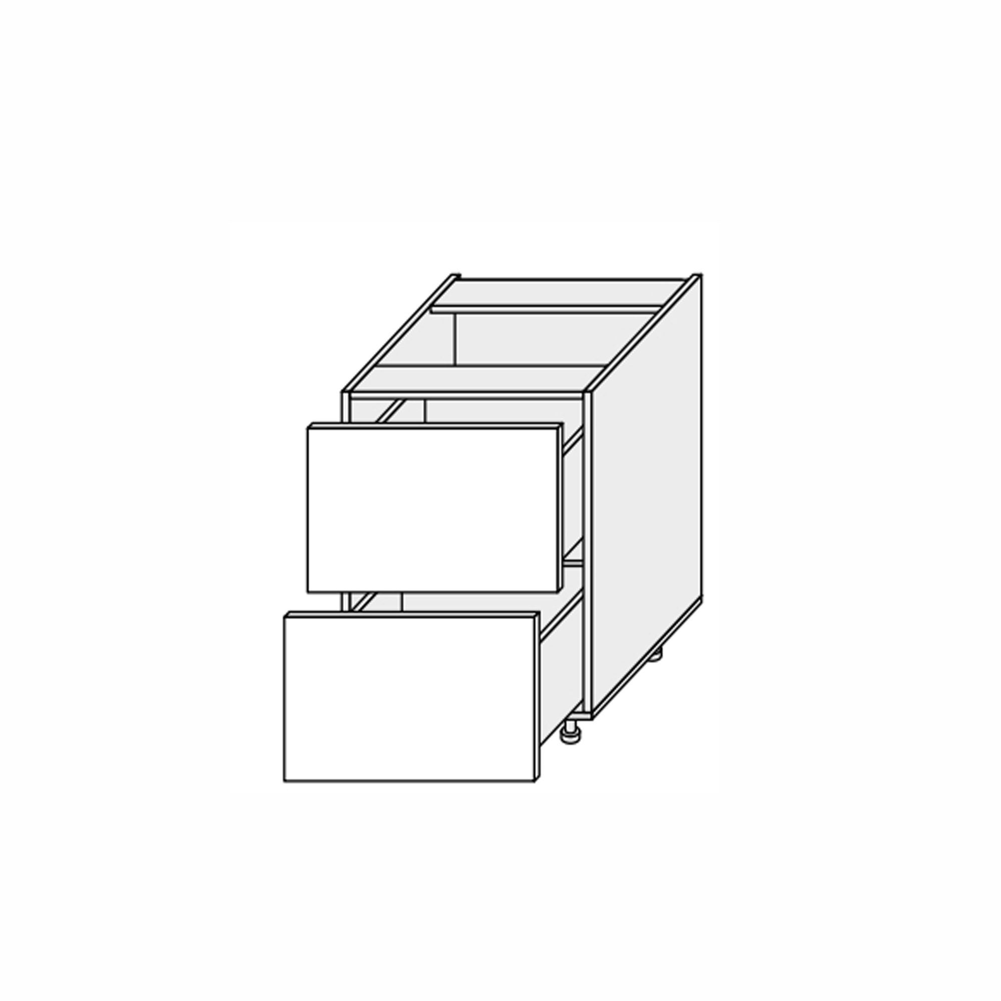 Кухонная секция Мэри нижняя 60Н2ШХ/820 Телескоп - Фото