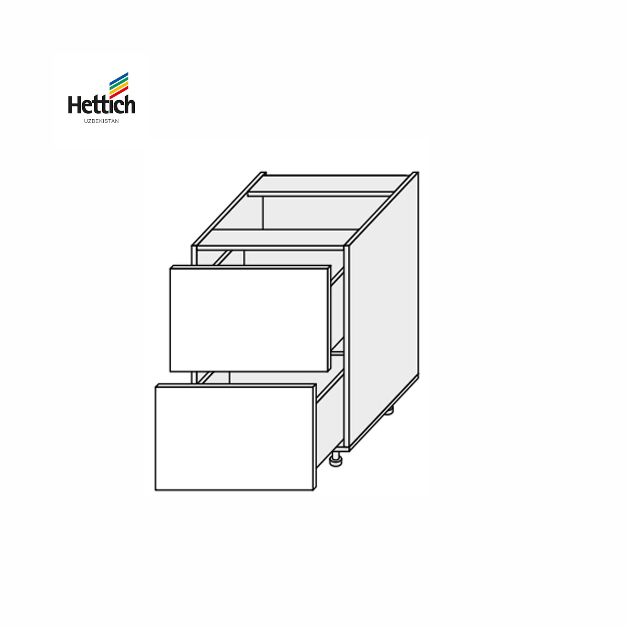 Кухонная секция Мэри нижняя 60Н2ШХ/820 Pro Hettich - Фото