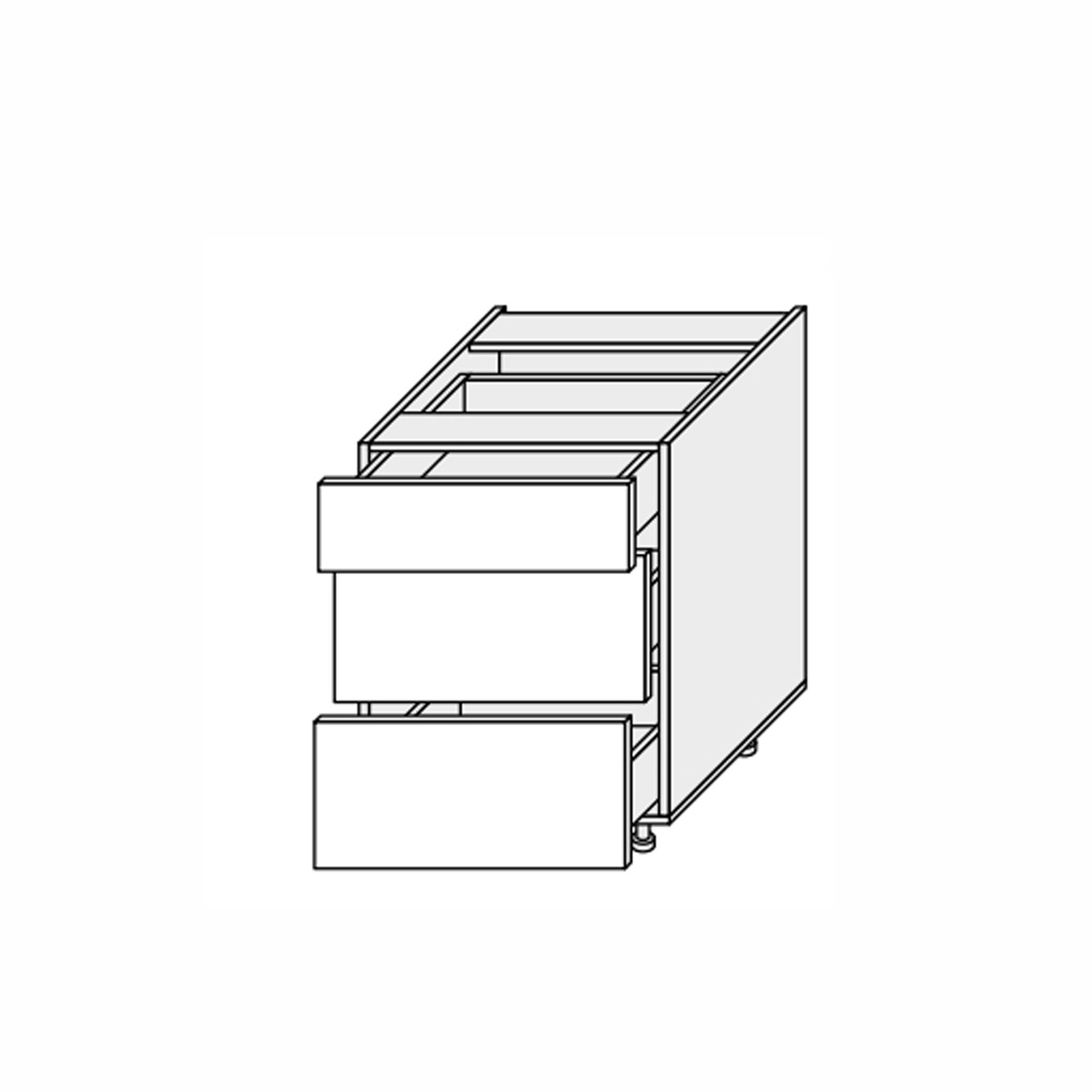 Кухонная секция Мэри нижняя 60Н3ШХ/820 Телескоп - Фото